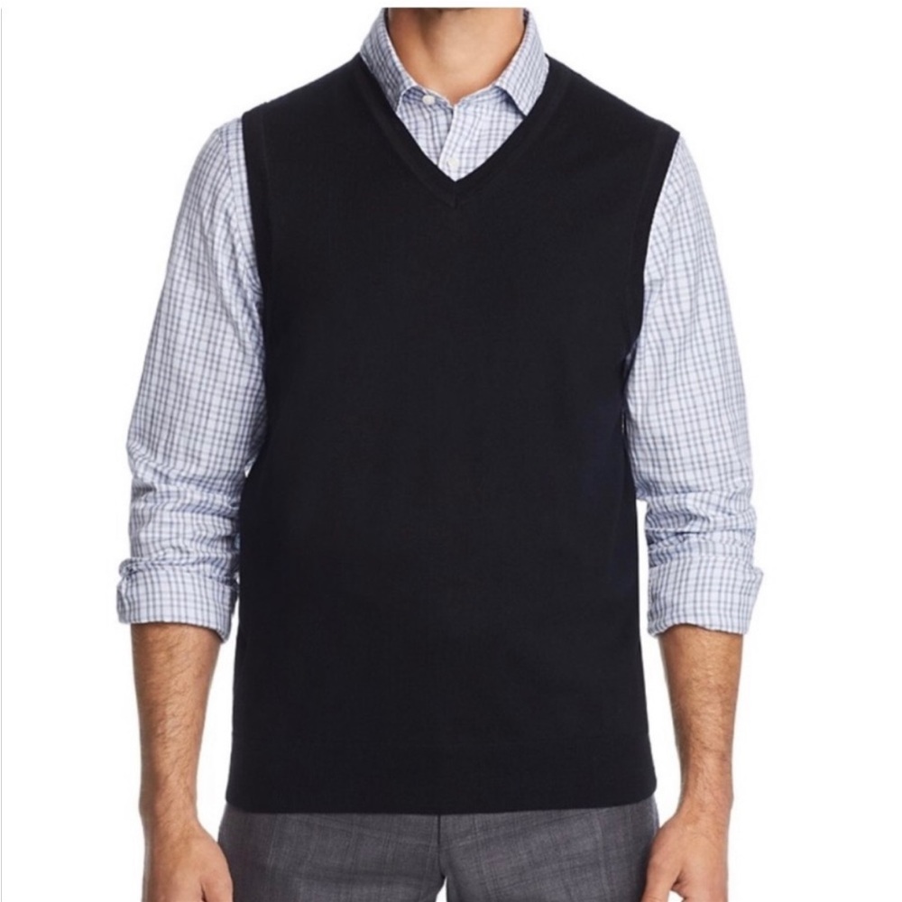 Hart Schaffner Marx Merino Wool Sweater Vest